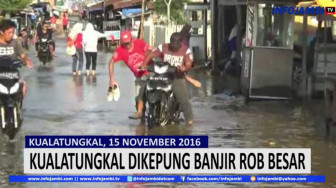 VIDEO : Kualatungkal Dikepung Banjir Rob