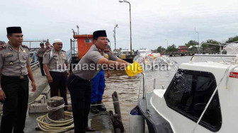 Polres Tanjabbar Dapat Bantuan Kapal Patroli
