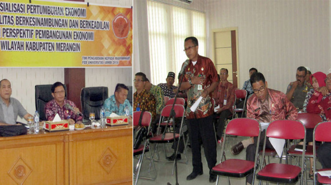 UNJA Sosialisasikan Pertumbuhan Ekonomi di Merangin