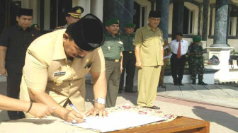 Ratusan Warga Kualatungkal Ikut Apel Cinta Damai