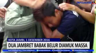 Ketangkap Menjambret, Pemuda Ini Babak Belur