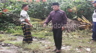 Al Haris Pantau Rumah Rusak Dihantam Puting Beliung