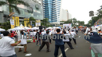 Senam Zumba Meriahkan Sosialisasi Asian Games 2018