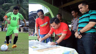 Lapangan Sepakbola Pulaurengas Bakal Pakai Tribun