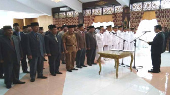 Syahirsah Kukuhkan Puluhan Pejabat Eselon II, III dan IV