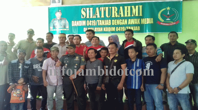 Dandim 0419/Tanjab Cofee Morning Bersama Wartawan
