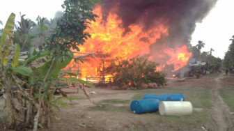 Kebakaran di Bramitam, Sebuah Rumah Ludes