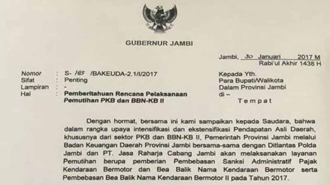 Ada Pemutihan Pajak Kendaraan, Warga Batanghari Masih Bingung