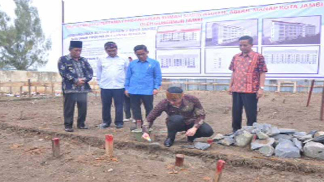 Zola Letakkan Batu Pertama Pembangunan Rusun Rumah Sakit