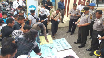 Wartawan Merangin Gelar Aksi Damai