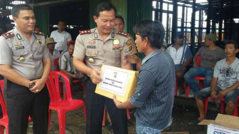 Polres Tanjabbar Beri Perlakuan Khusus Untuk Korban Kebakaran Kuala Tungkal