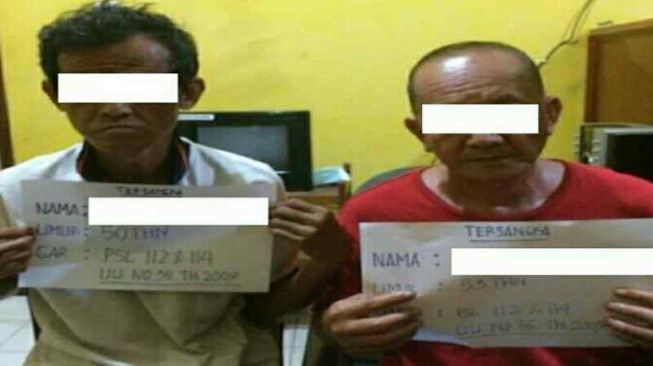 Umur Sudah Uzur, Dua Kakek Ini Masih Nyabu