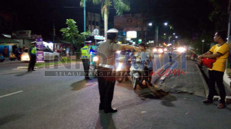 Polda Jambi Tahan Ratusan Sepedamotor