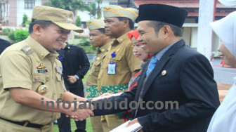 Hardiknas di Merangin, Guru Teladan Dapat Hadiah Uang