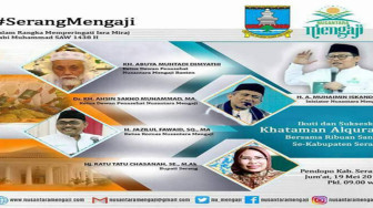 Nusantara Mengaji, Gelar Khataman Qur’an di Serang dan Bandung