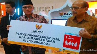 Zakat Mal Ketua MPR, Rp 50 Juta