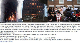 Muslim yang Sedang Makan Sahur Bangunkan Penghuni Grenfell Tower yang Terbakar