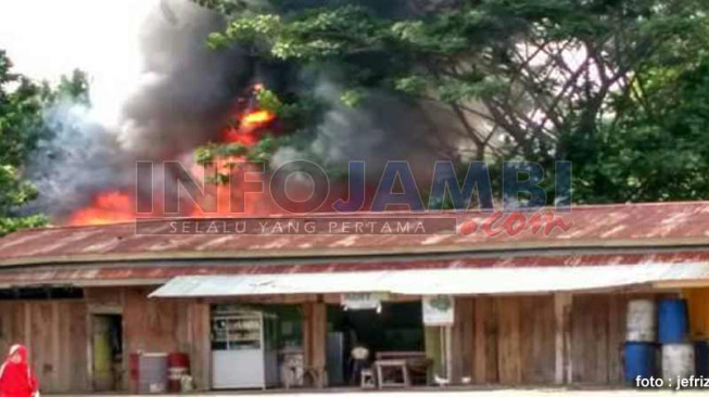 Info Terkini : Pasar Bawah Bangko Kebakaran