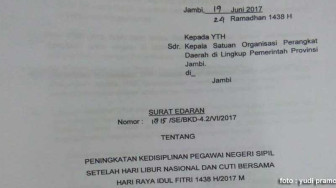 Info Lebaran : Usai Idul Fitri, PNS Jangan Coba-Coba Bolos
