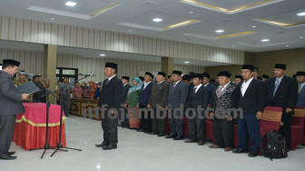 Bupati Merangin Lantik 75 Orang Kepsek