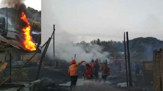 Gudang Minyak Terbakar, 8 Armada Damkar Dikerahkan