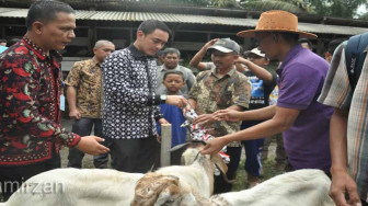 Tingkatkan Ekonomi Kerakyatan, Zola Beri Bantuan Ternak dan Ikan