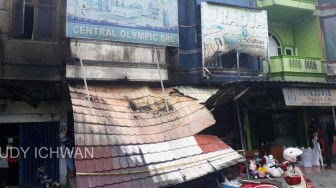 Toko Central Olympic Diduga Sengaja Dibakar