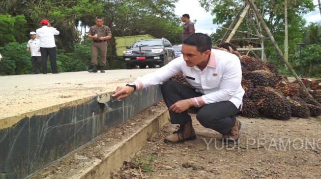 Zola Tinjau Jalan Provinsi dan Nasional