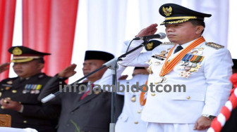 H Al Haris Pimpin Peringatan Detik-Detik Proklamsi di Merangin