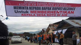 Diduga Tilap Dana Desa, Kades Didemo