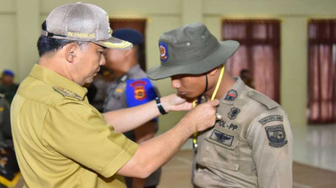 Latih Satpol PP, Pemkot Jambi Kerja Sama dengan Brimob