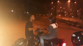 Kapolres Ikut Turun Tertibkan Balap Liar