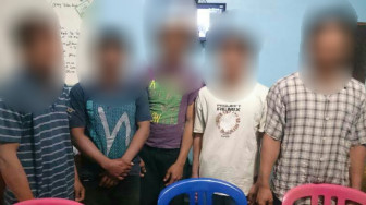 Polisi Amankan Lima Penambang Emas Ilegal
