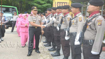 Kapolda Turun Pantau Kesiapan Pengamanan Pilkades di Muaro Jambi