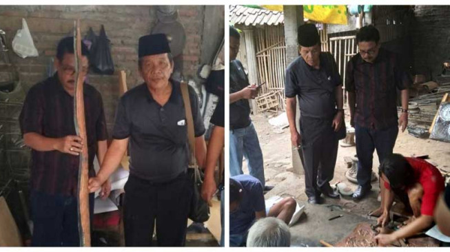 Pemkot dan LAM Kota Jambi Tinjau Pengerjaan Replika Keris Siginjai