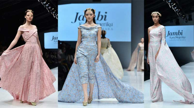 Batik Jambi Warna Pastel Resmi Diluncurkan di Jakarta Fashion Week
