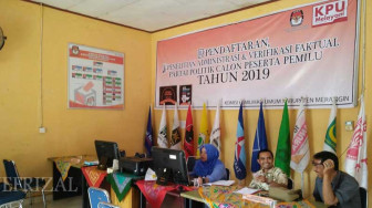 KPU Merangin Kembalikan Berkas Sebagian Parpol
