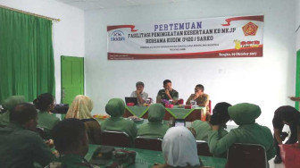 Kodim Sarko dan DPPKB Sosialisasikan Peningkatan KB-MK-JB