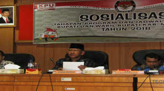 KPU Merangin Menggelar Sosialisasi Tahapan Pilkada