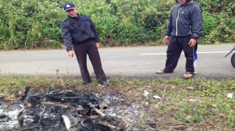 Maling di Kebun Mendagri, Motor Pencuri Dibakar Massa