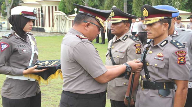 Polres Merangin Mutasi Pejabat Besar-Besaran