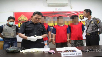 Asik Pesta Shabu, Tiga Warga Bangko Ditangkap