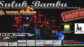 Peduli Lingkungan dan Masyarakat, Teater Tonggak Jambi Ekplorasi Bambu