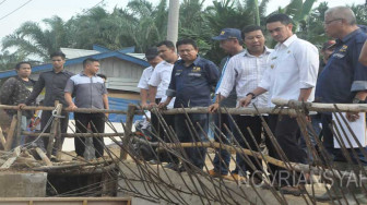 Zola Cek Progres Pembangunan Infrastruktur Sabak Timur – Rantau Rasau