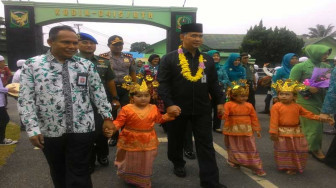 Fasha Hadiri Bhakti Sosial TNI Manunggal Kesatuan Gerak PKK-KB-KES Kota Jambi 2017