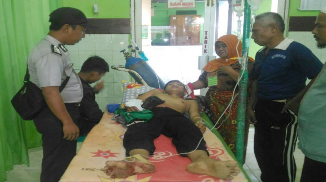 Tangan Santri Nyaris Putus Saat Hidupkan Molen