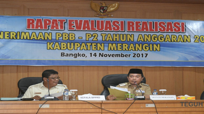 H Al Haris Pimpin Rapat Evaluasi Penerimaan PBB