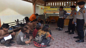 Belasan Anak Punk Terjaring Operasi Binakusuma