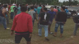 Bupati Merangin Cup Ricuh, Pemain Bonyok Dianiaya Penonton