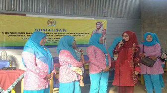 Saniatul Lativa Gelar Sosialisasi Empat Pilar di Lapangan Futsal